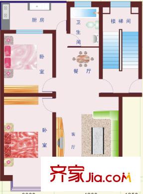 舒苑大廈戶型圖2室2廳 戶型圖 2室2廳