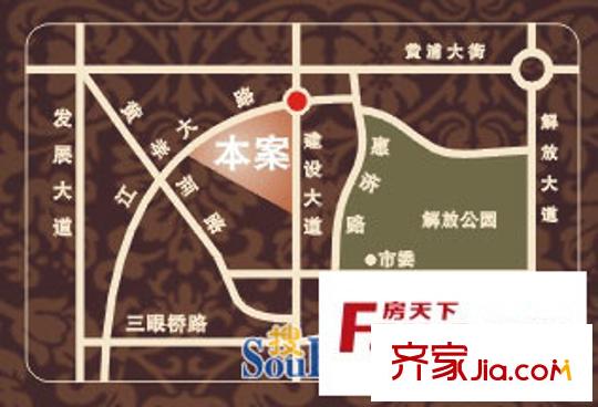 晉合世家交通圖