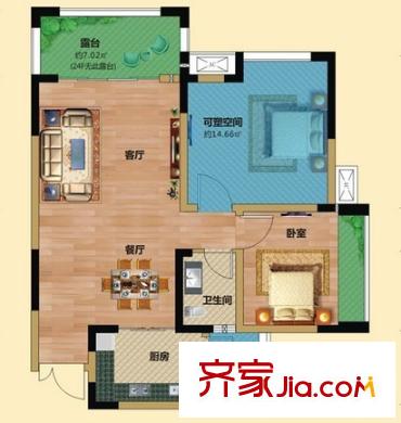 都市經(jīng)典戶型圖二室二廳 戶型圖 2室2廳