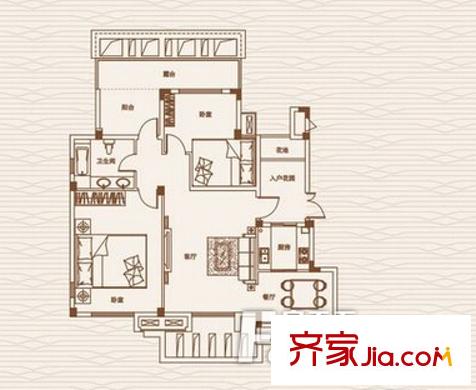 大華南湖公園世家三期戶型圖7 