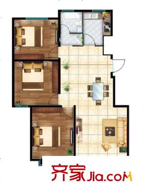 萬科金色家園戶型圖3室2廳 戶型圖 3室2廳