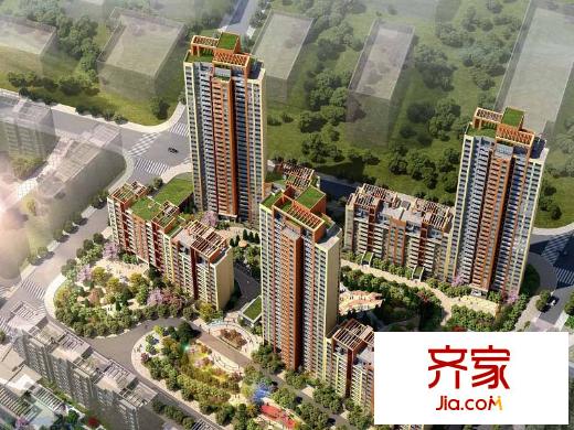 武漢天地御江平方米城外景圖B13地塊（20130808）
