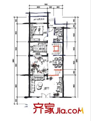 寶安江南村戶型圖江南村 戶型圖 4室3廳3衛(wèi)1廚