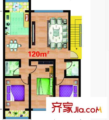 安順星苑戶型圖3室2廳 3室2廳