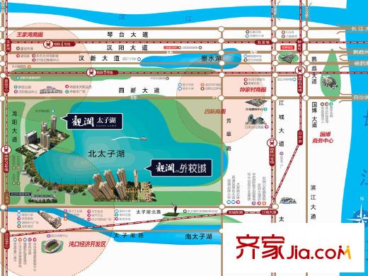 觀瀾外校城交通圖