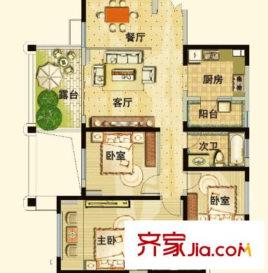 水仙里戶型圖二室二廳 戶型圖 2室2廳
