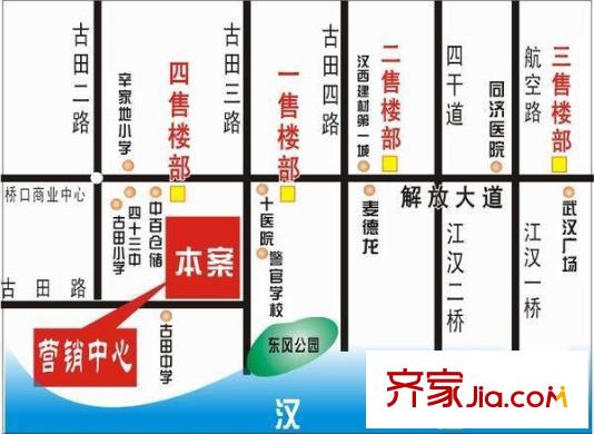 東方花城交通圖