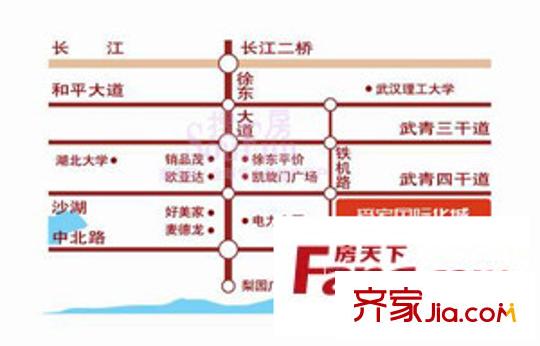 愛(ài)家國(guó)際華城交通圖