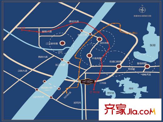 金地圣愛米倫交通圖