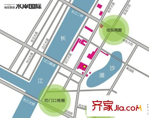 福星惠譽(yù)水岸國際交通圖區(qū)位示意圖