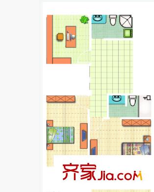天順園小區(qū)戶(hù)型圖二室一廳 戶(hù)型圖 2室1廳