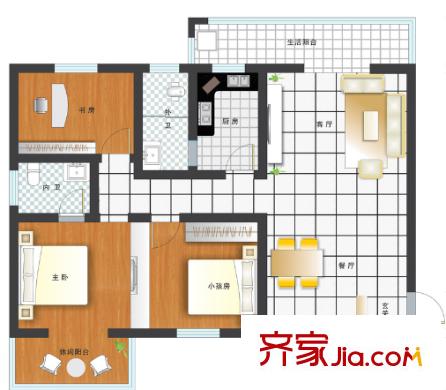 天順園小區(qū)戶(hù)型圖三室二廳 戶(hù)型圖 3室2廳