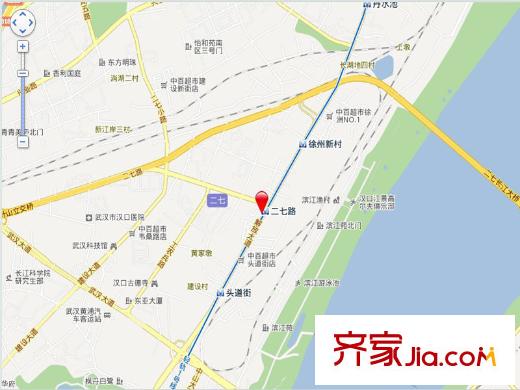 航天雙城交通圖電子縮微地圖