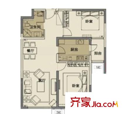 華苑小區(qū)戶型圖3室2廳 戶型圖 3室2廳1衛(wèi)1廚