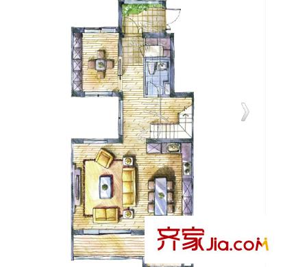 華苑小區(qū)戶型圖1室1廳 戶型圖 1室1廳1衛(wèi)1廚