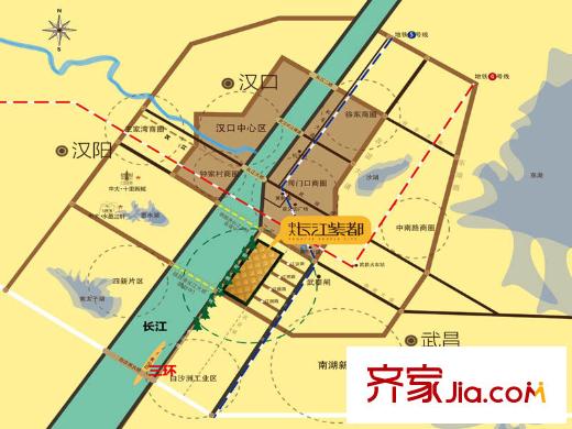 長江紫都交通圖區(qū)位圖