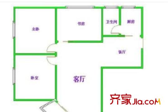 金都華庭戶型圖3室2廳 戶型圖 3室2廳1衛(wèi)1廚
