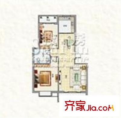 東方新天地C-1 戶型 2室2廳1衛(wèi)1廚