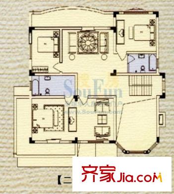 紫竹園 4室 戶型圖