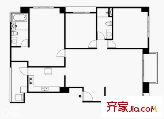 歐景苑四期戶型圖2室2廳 戶型圖 2室2廳1衛(wèi)1廚