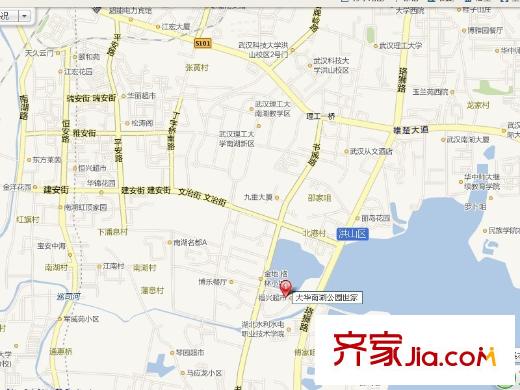 大華南湖公園世家交通圖位置地圖