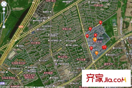 鼎盛華城區(qū)位圖