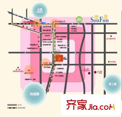 萬(wàn)科城市花園交通圖
