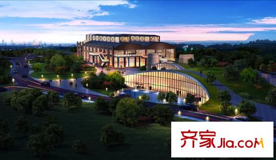 百瑞景中央生活區(qū)配套圖周邊運(yùn)動(dòng)中心夜景圖