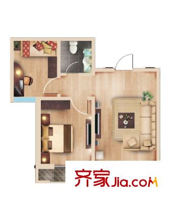 水岸星城B區(qū)戶型圖2室2廳 2室2廳