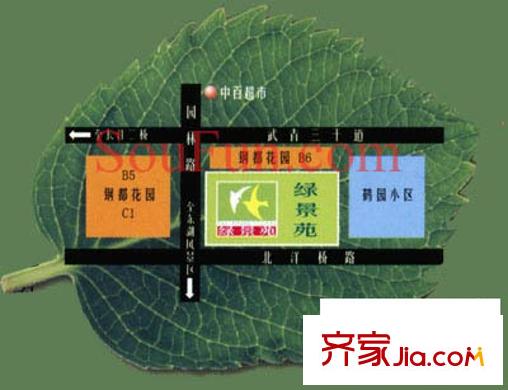 綠景苑交通圖
