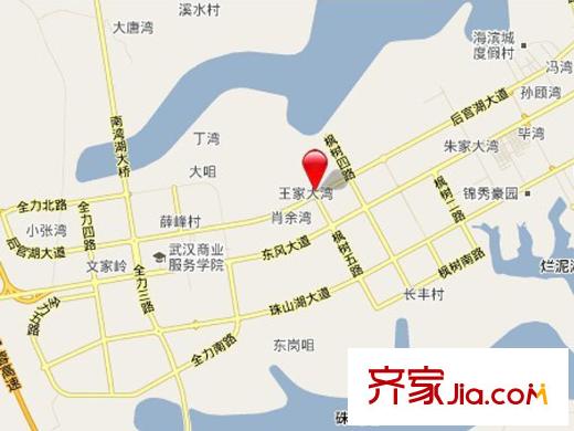 海濱城二期麗港新都區(qū)位圖