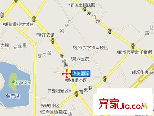 華美國(guó)際交通圖武漢  