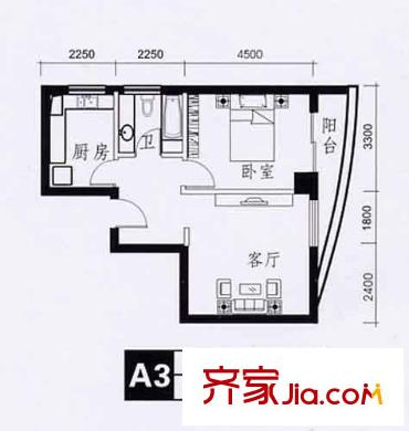 航天星苑 戶型圖