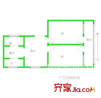 華電大廈戶型圖戶型圖 2室2廳