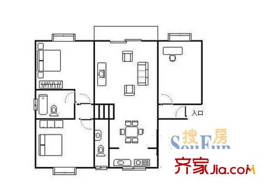 徐東四期公寓戶型圖徐東四期公寓 戶型圖 3室2廳2衛(wèi)1廚
