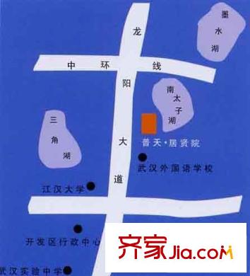 普天居賢院交通圖