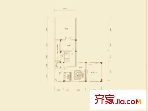 中冶南方韻湖首府25-47號(hào)樓G2戶型二層 4室2廳2衛(wèi)1廚