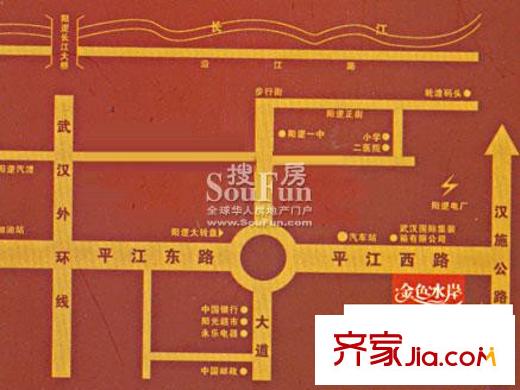 金色水岸交通圖