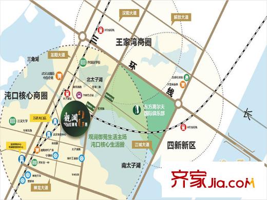 觀瀾御苑二期觀瀾御平方米臺區(qū)位圖