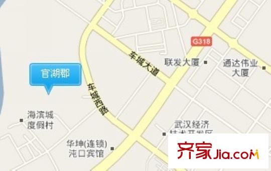 官湖郡交通圖