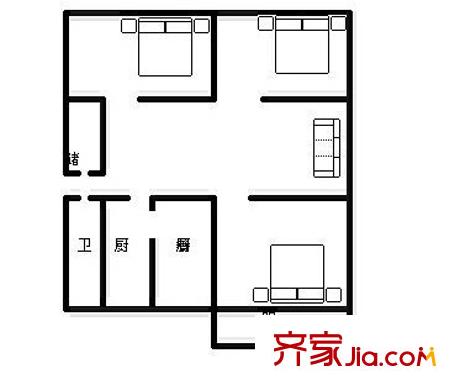 榮冠花園 戶型圖