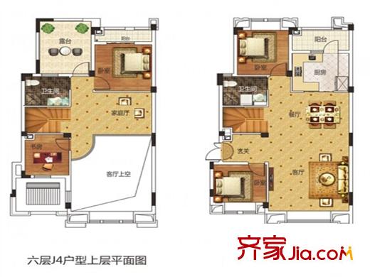百步亭金橋匯II別墅J4 5室2廳3衛(wèi)1廚