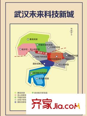 武漢錦繡香江交通圖