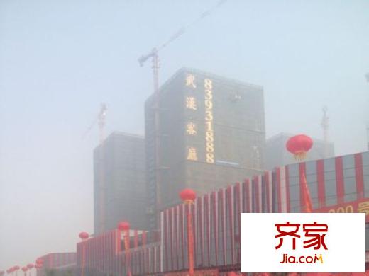 武漢客廳卓爾四季公寓左側(cè)項目實景（20121028）