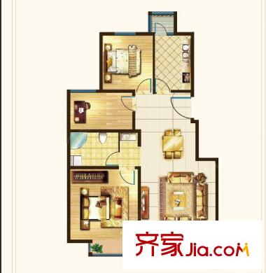 涂家溝社區(qū)戶型圖2室2廳 戶型圖 2室2廳