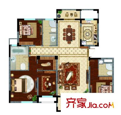 保成路小區(qū)戶型圖3室2廳 戶型圖 3室2廳