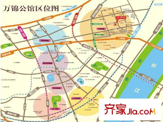 萬錦公館交通圖