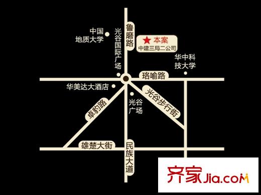 中建東湖明珠區(qū)位圖