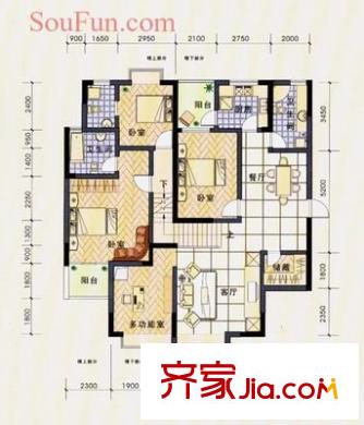 國(guó)信新城二期 4室 戶型圖