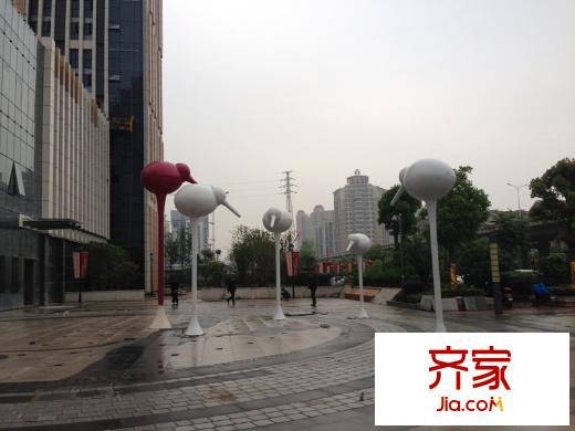百步亭?金橋匯外景圖營銷中心門口（20140415）